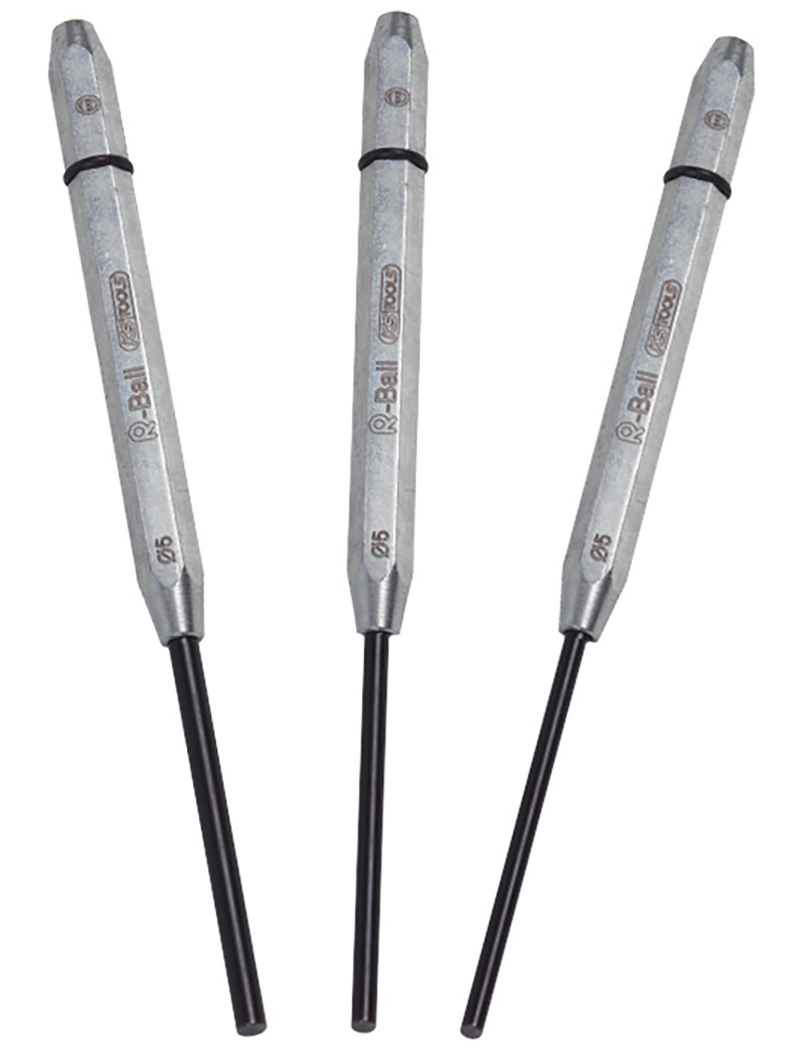 Jeu de 3 chasse-axes avec système R-Ball - en trousse KS TOOLS - 156.0640