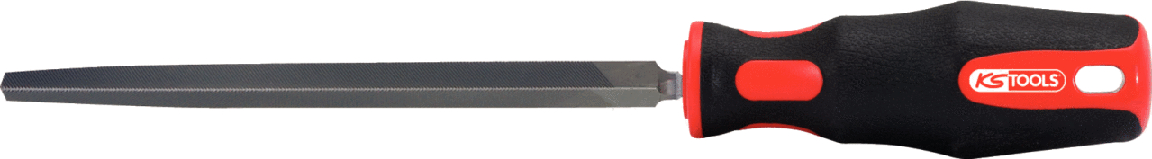 Lime triangulaire demi-douce emmanchée, L.250 mm KS TOOLS - 157.0406
