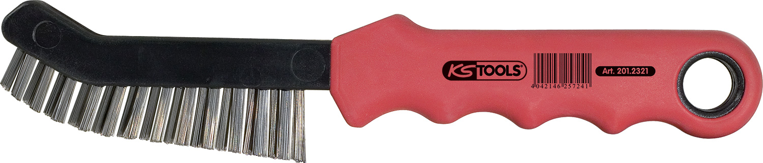 Brosse pour etrier de frein - acier - bout fin KS TOOLS - 201.2321