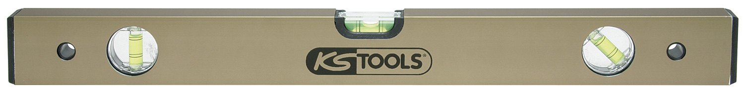 Niveau rectangulaire en aluminium anodisé 3 fioles, L.400 mm KS TOOLS - 204.5400