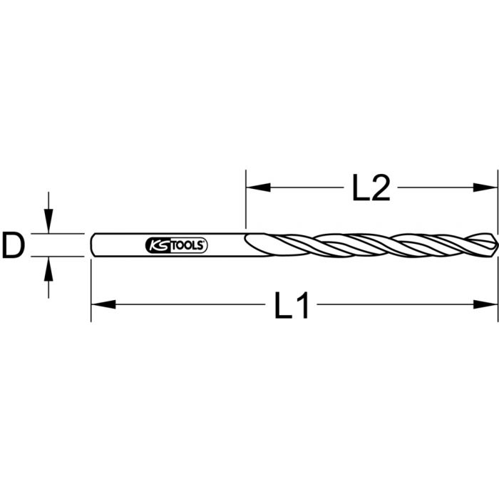 Foret HSS-G meulé, Ø15,5 mm KSTOOLS - 3302155