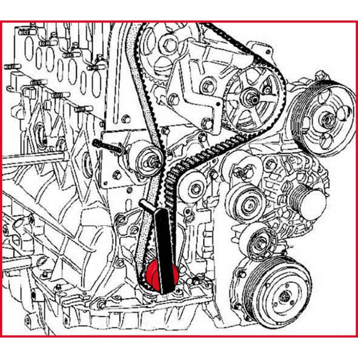 Douille complémentaire pour outil de tension de courroie de distribution - Renault KSTOOLS - 4009024