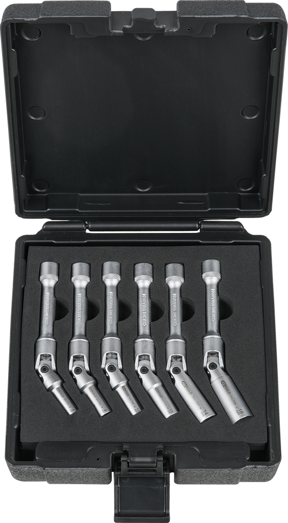 Douille cardan 3/8'' spécial bougies de préchauffage, 6 pcs KS TOOLS - 500.7320