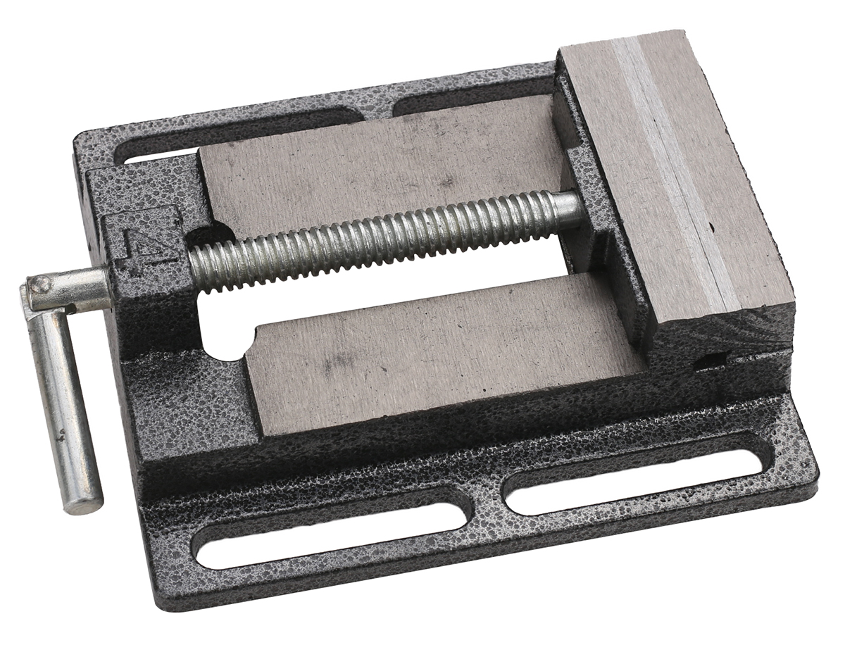 Etau à mors parallèle 100mm, ouverture 80mm pour perceuse sur colonne 500.8452 et 500.8453 KS TOOLS - 500.8456