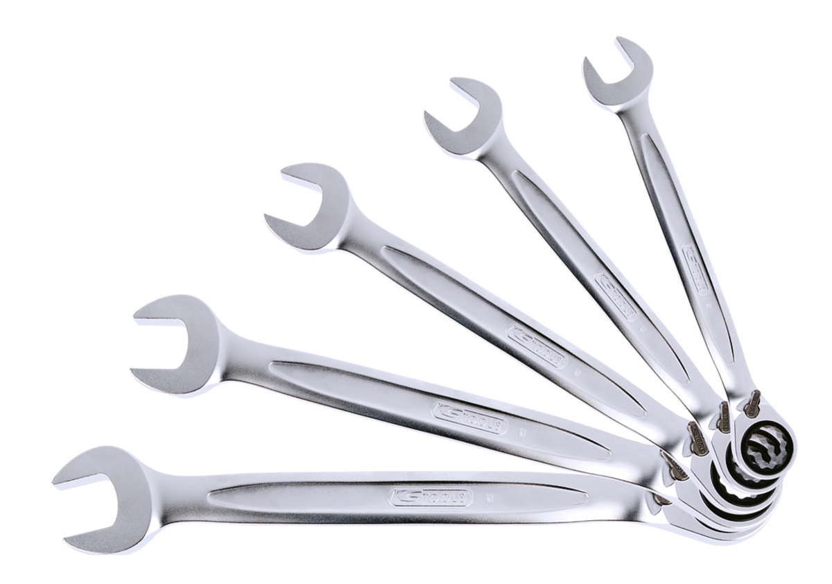 Jeu de clés mixtes à cliquet reversible GEARplus®, 5 pcs KS TOOLS - 503.4661