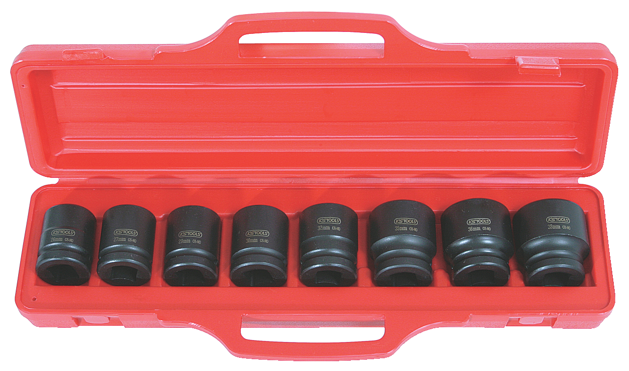 Coffret de douilles à chocs 3/4'', 8 pcs KS TOOLS - 515.0208