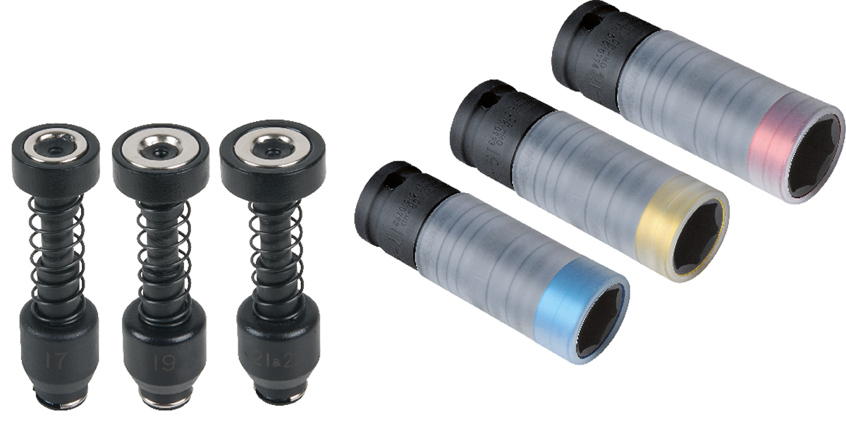 Jeu de douilles à chocs pour jantes aluminium avec aimant intégré KS TOOLS - 515.0630