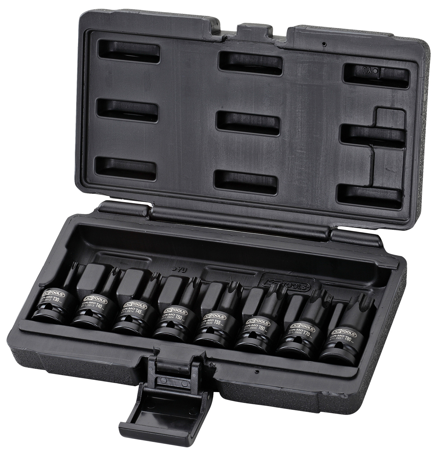 Jeu de douilles mâles à chocs courtes TORX®, 8 pcs KS TOOLS - 515.1107