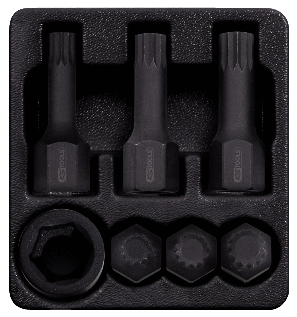 Coffret DUODRIVE, douilles à chocs XZN®, 7pcs KS TOOLS - 515.1160