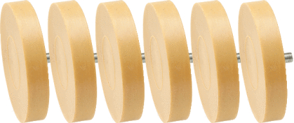 Lot de disques gommes nettoyage - 6 pcs KS TOOLS - 515.1285
