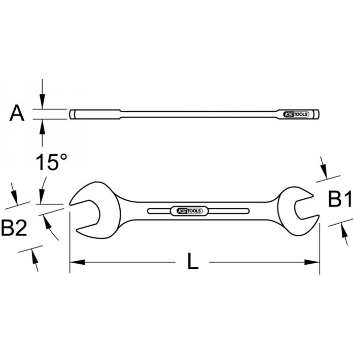Clés à fourche, 18x19mm KSTOOLS - 5170712