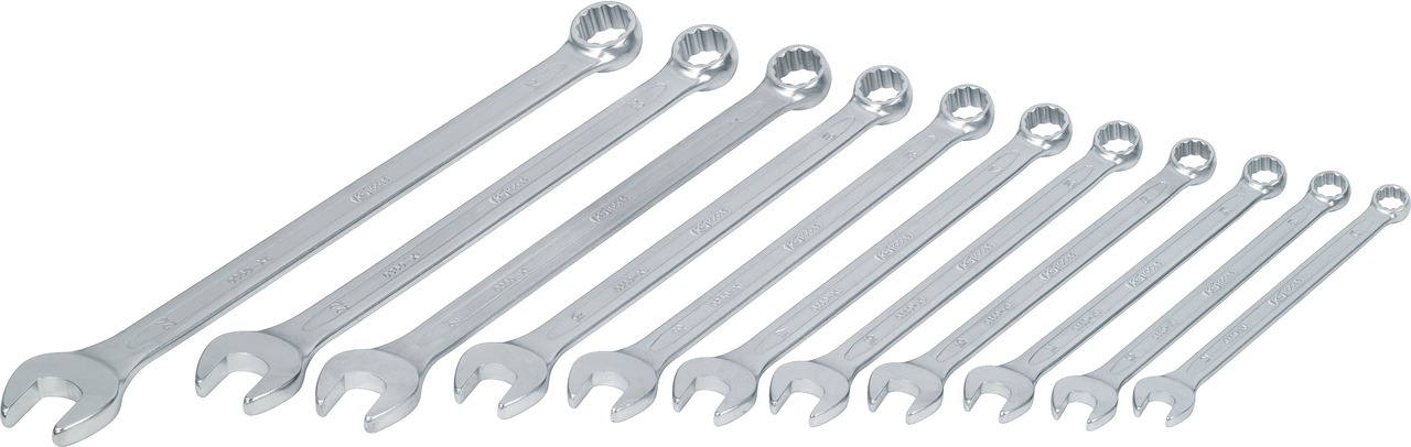 Jeu de 11 clés mixtes extra-longues KS TOOLS - 517.1505