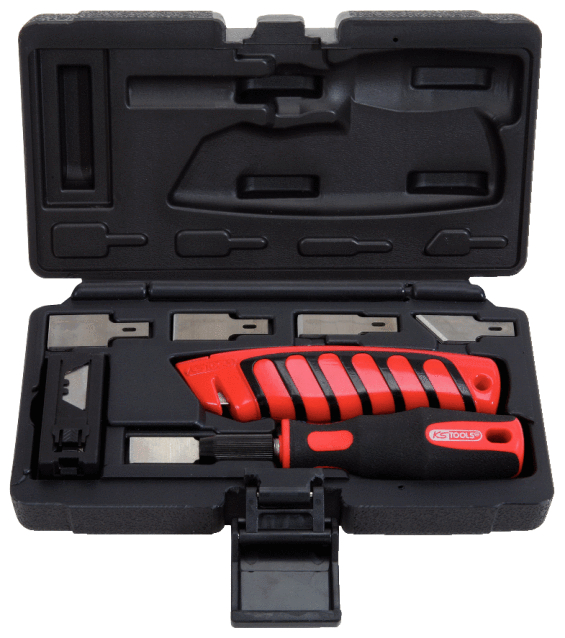 Jeu de grattoirs et cutters - 27 pcs KS TOOLS - 907.2200