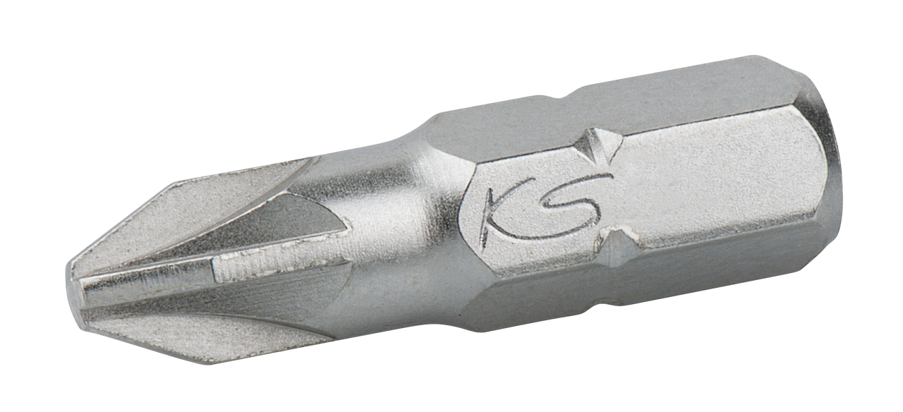 Boîte de 5 embouts de vissage POZIDRIV®, L.25 mm - 1/4'' - PZ1 KS TOOLS - 911.2220