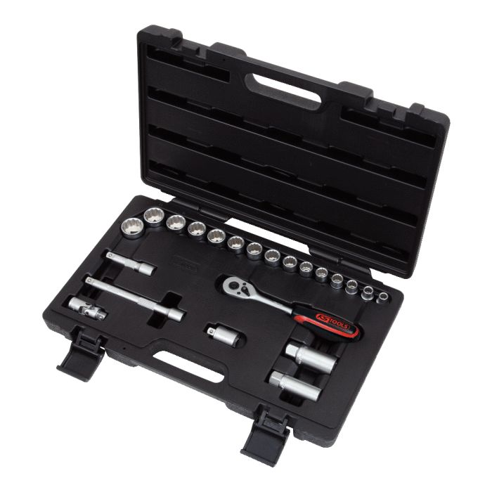 Coffret de douilles et accessoires ULTIMATE 3/8'' 12 pans, 22 pièces KSTOOLS - 9113995