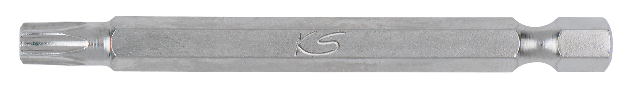 Boite de 5 embouts de vissage TORX® percé, L.75 mm - 1/4'' - T10 KS TOOLS - 911.7702