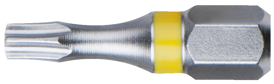 Boite de 5 embouts de vissage à code couleur TORSIONpower®, L. 25 mm - 1/4'' - TORX®, T25 KS TOOLS - 918.3521