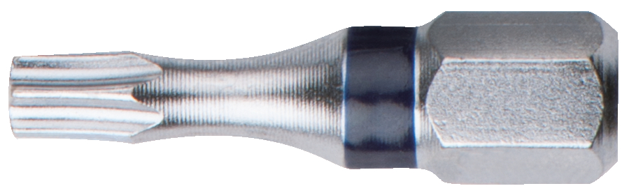 Boite de 5 embouts de vissage à code couleur TORSIONpower®, L. 25 mm - 1/4'' - TORX® percé, T27 KS TOOLS - 918.3626
