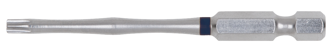 Boite de 5 embouts de vissage à code couleur TORSIONpower®, L. 75 mm - 1/4'' - TORX® percé, T40 KS TOOLS - 918.3681