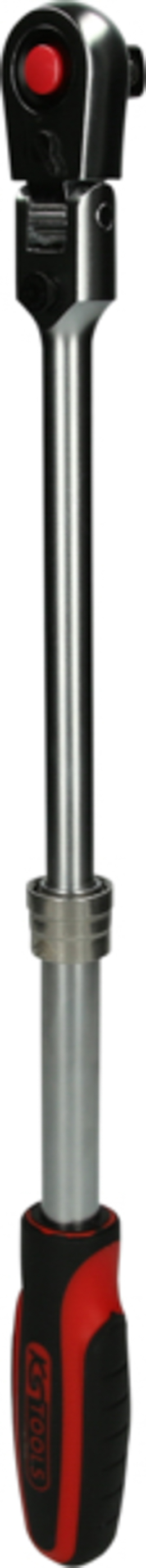 Cliquet télescopique réversible 1/2'' à tête articulée, 72 dents KS TOOLS - 920.1330