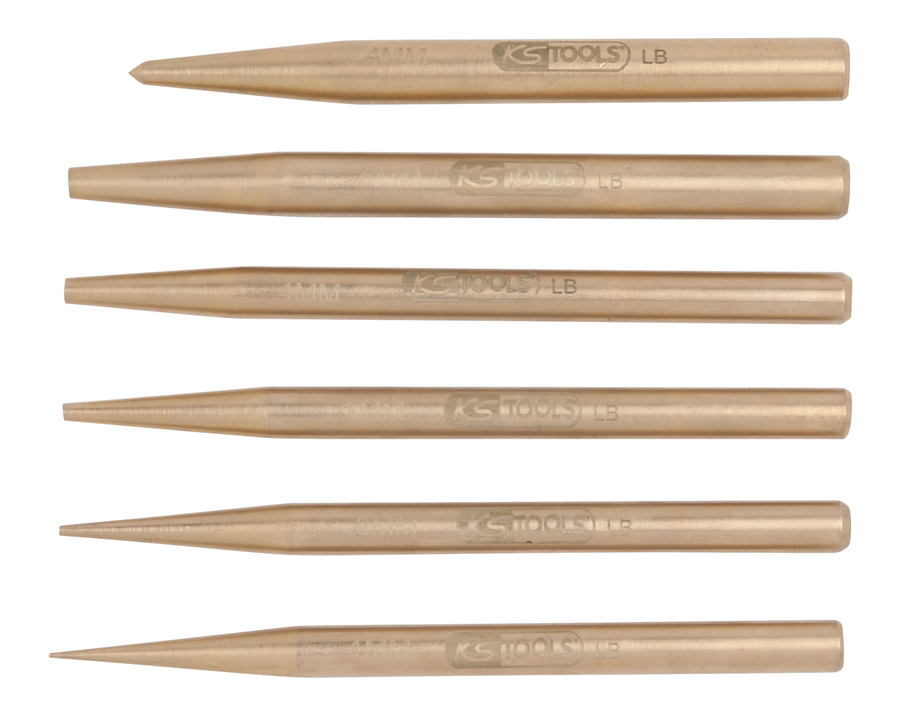 Jeu de chasses-clous BRONZEplus, 6 pièces KS TOOLS - 963.2560