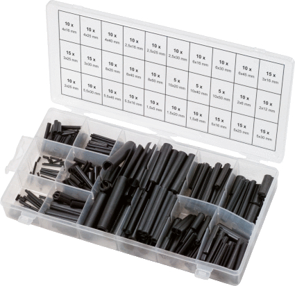 Assortiment de goupilles élastiques acier, 315 pcs KS TOOLS - 970.0020