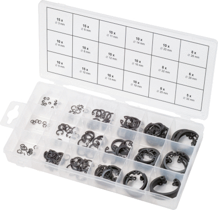 Assortiment de circlips de type interne x180 KS TOOLS - 970.0090