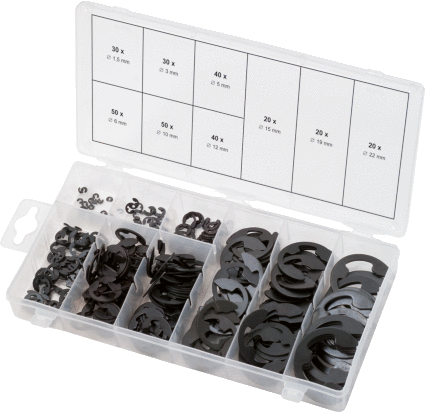 Assortiments de circlips de type E x300 KS TOOLS - 970.0110