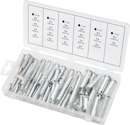 Assortiment d'écrous de sécurité, 60 pcs KS TOOLS - 970.0210