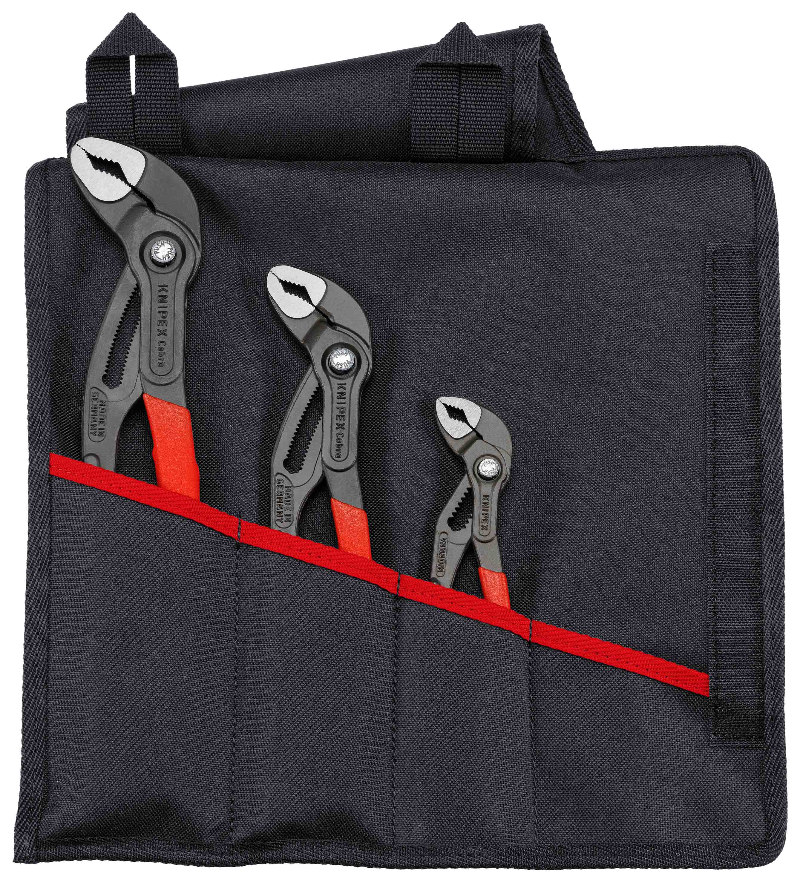 Assortiment de 3 pinces multipises Cobra® en trousse tissu 87 01 150/250/300 KNIPEX - 001955S9