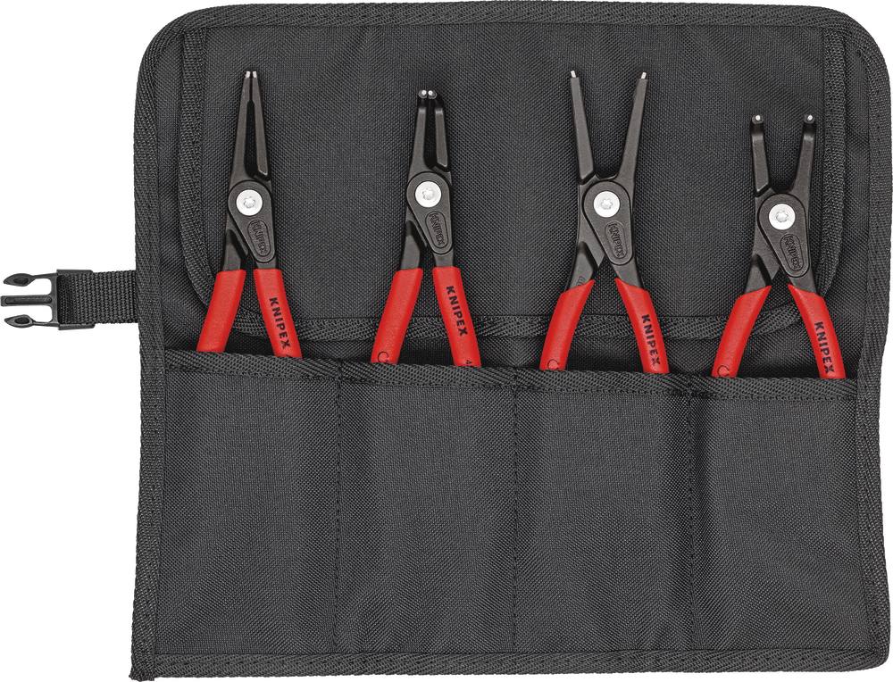 Pinces droites + coudées pour circlips intérieur et extérieur 19/60mm poche de 4 pcs KNIPEX - 001957V01