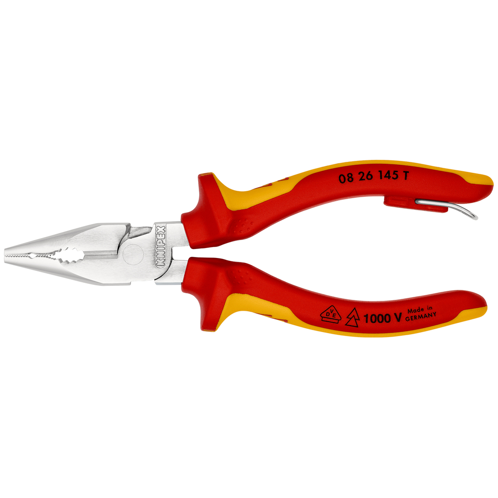 Pince 1/2 ronde 145mm chrom 1000v antich KNIPEX - 08 26 145 T