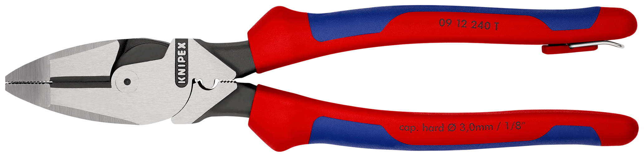 Pince univ. lineman 240mm + sertissage KNIPEX - 09 12 240 T BK