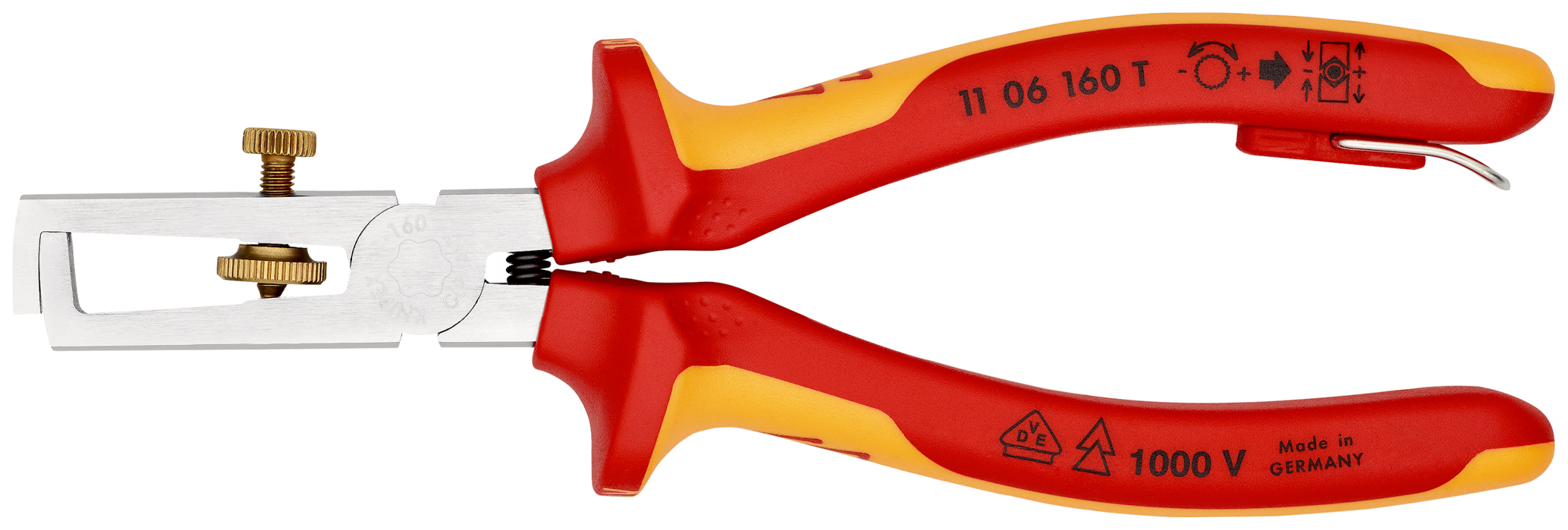 Pince a denuder 160mm chr 1000V antichut KNIPEX - 11 06 160 T