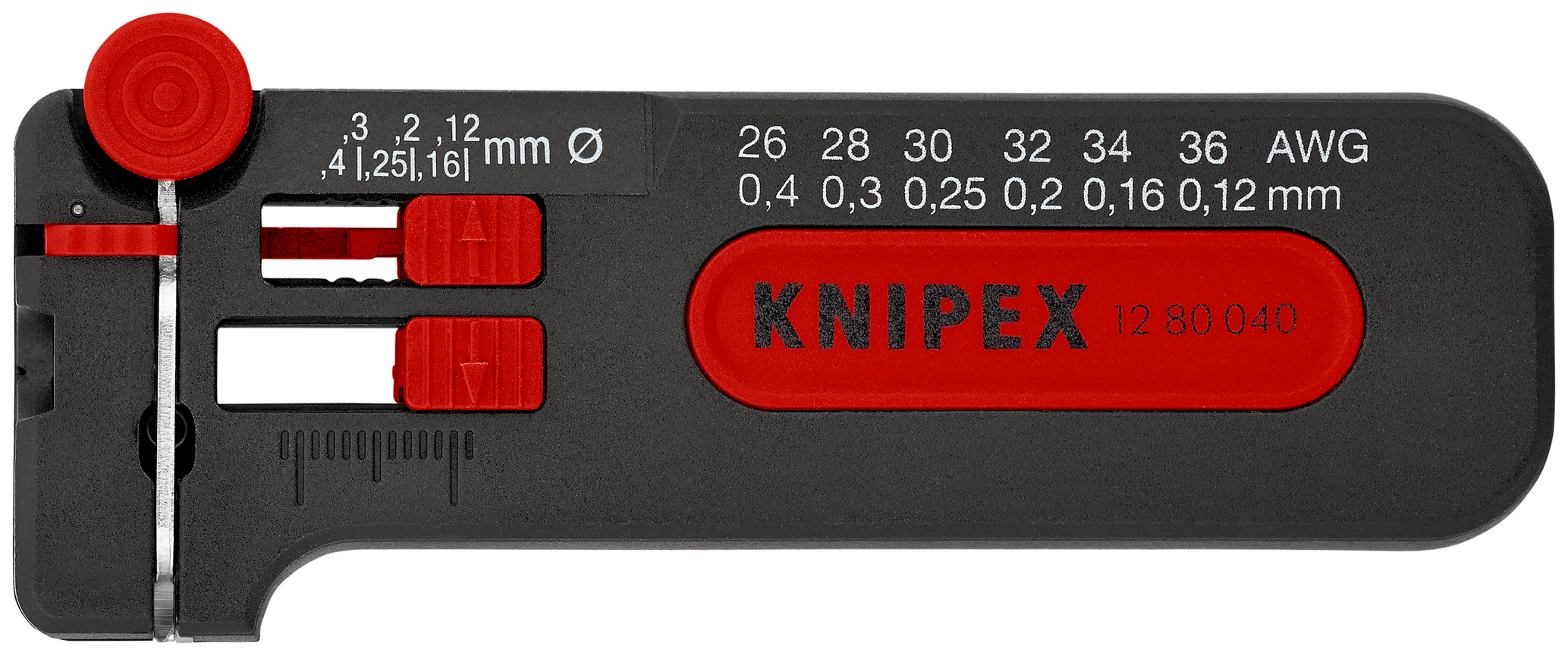 Outil a denuder pt modele 0,12-0,4mm² KNIPEX - 12 80 040 SB