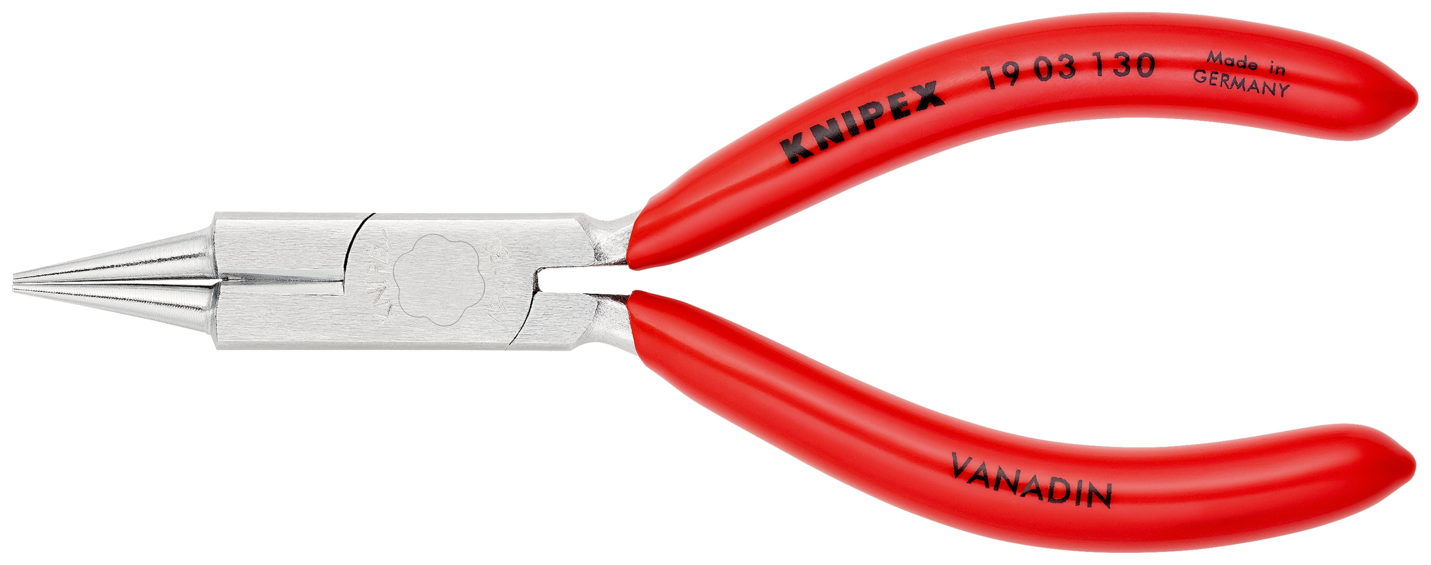 Pince a becs ronds 130mm avec tranchant KNIPEX - 19 03 130