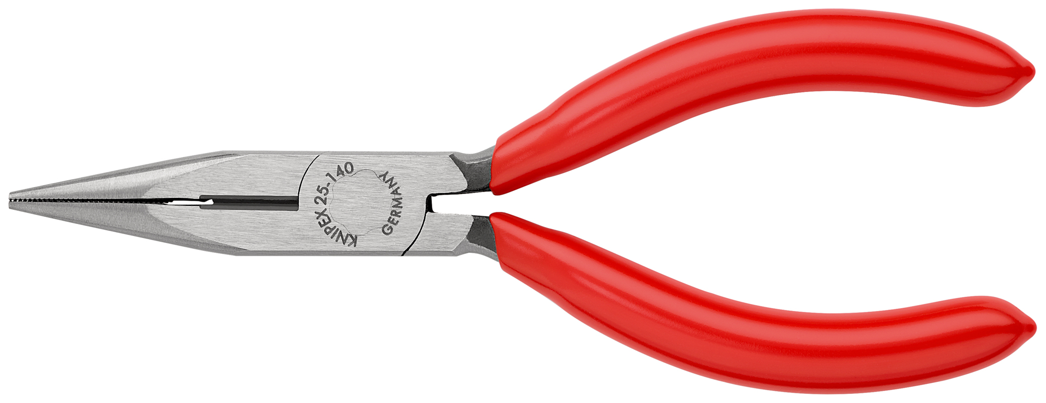 Pince a bec 1/2 rond 140mm av. tranchant KNIPEX - 25 01 140