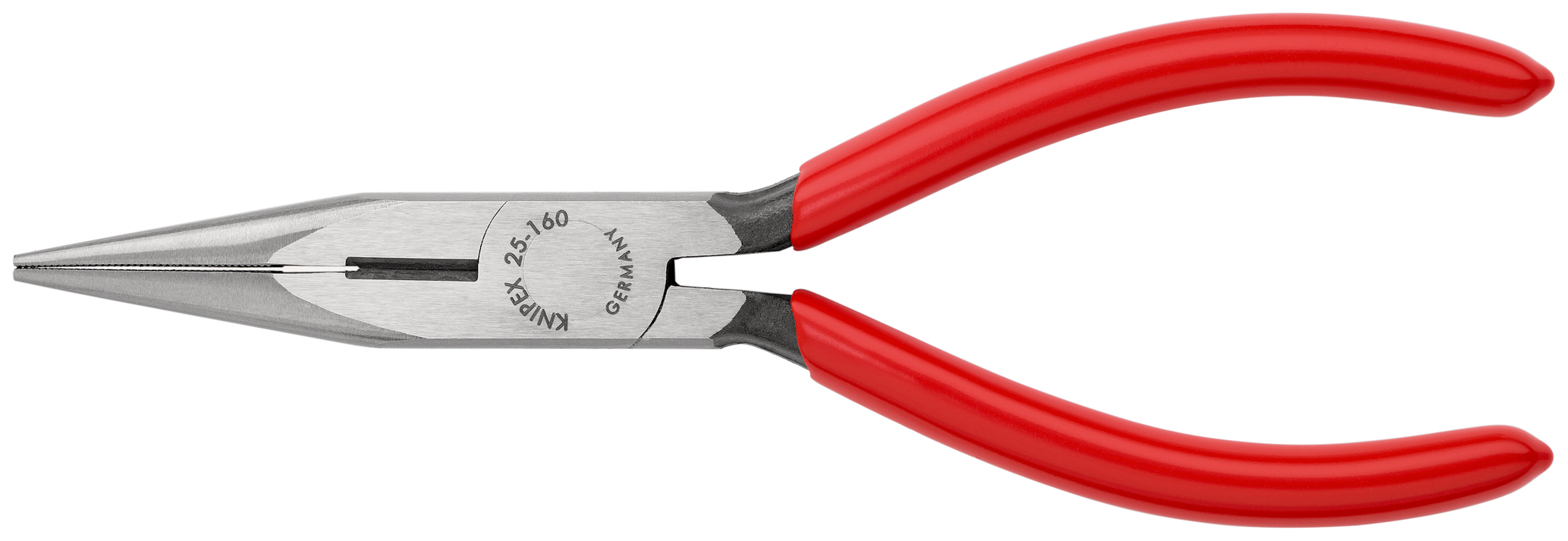 Pince a bec 1/2 rond 160mm av. tranchant KNIPEX - 25 01 160