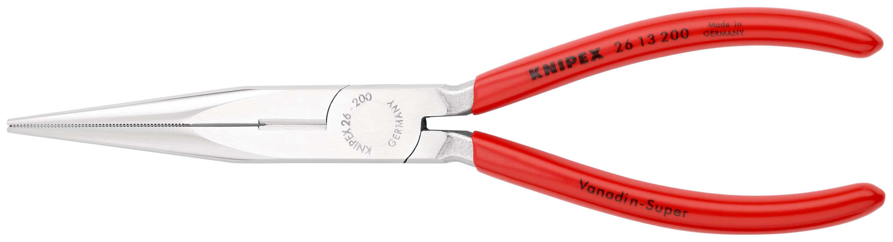 Pince a becs 1/2 ronds 200mm chrome KNIPEX - 26 13 200