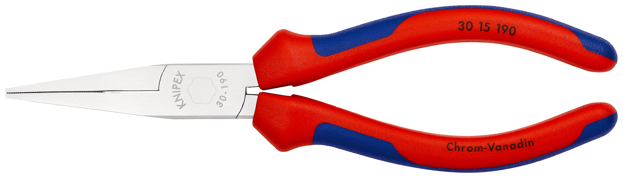 Pince à becs longs 190mm chrome KNIPEX - 30 15 190