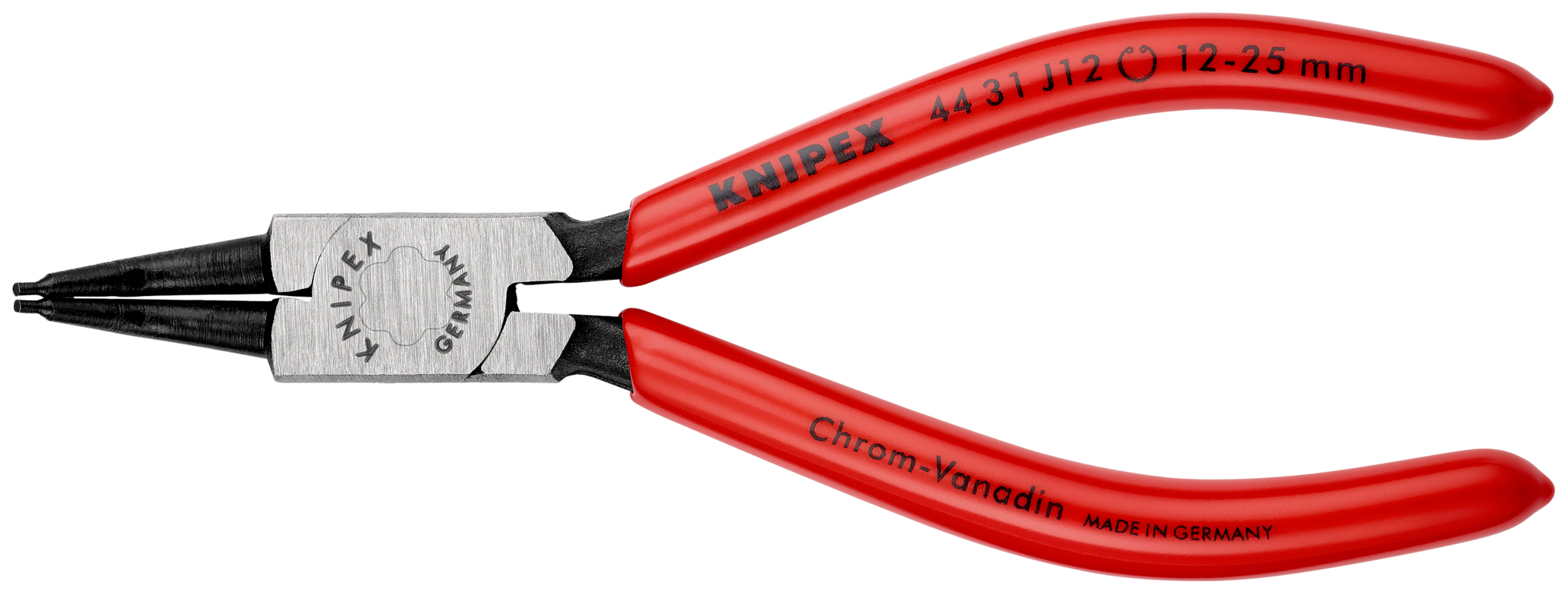 Pince 140mm pour circlips intérieurs 12-25mm 45° - KNIPEX - 44 31 J12