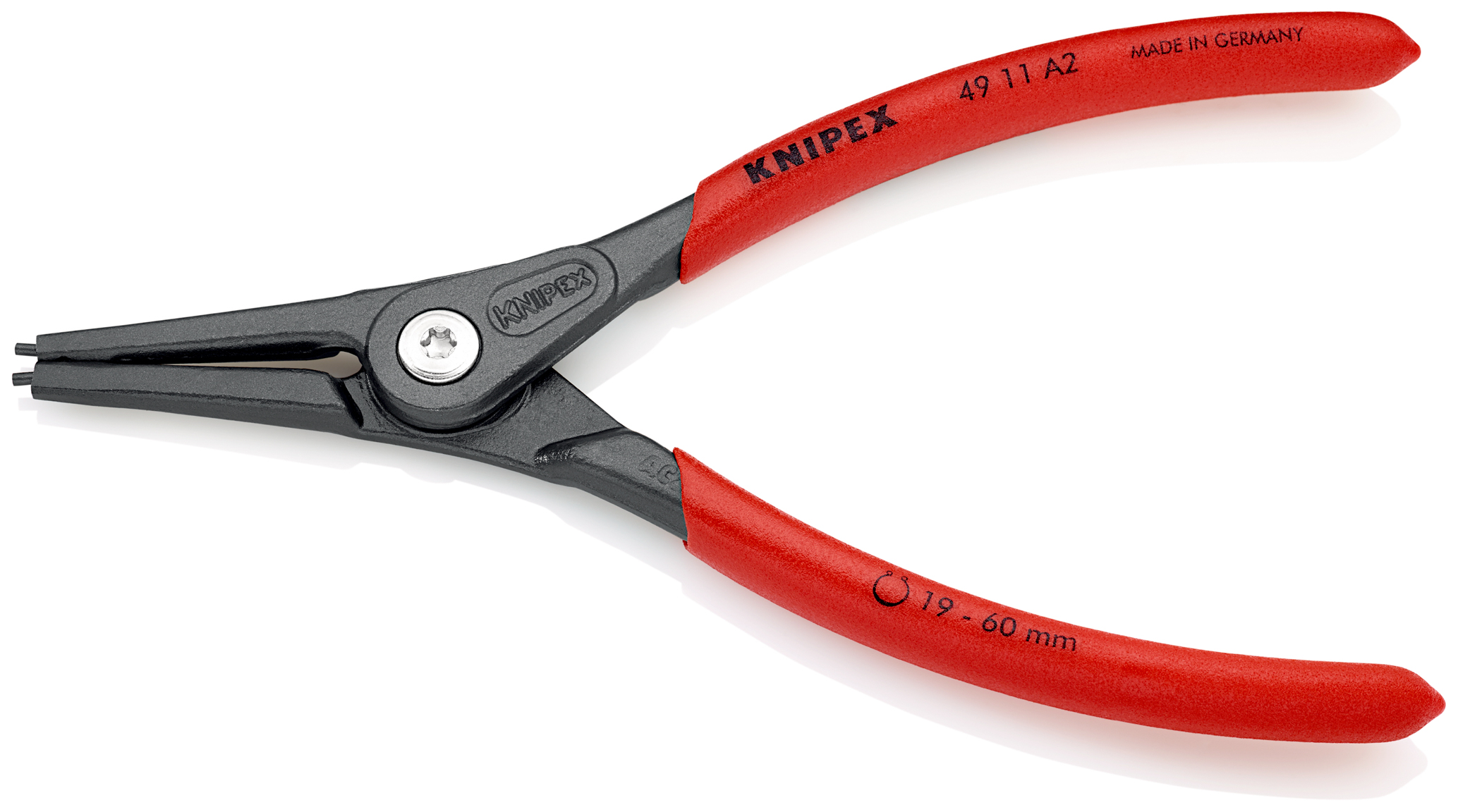 Pince circlips exterieurs 19-60mm KNIPEX sur carte - 49 11 A2 SB