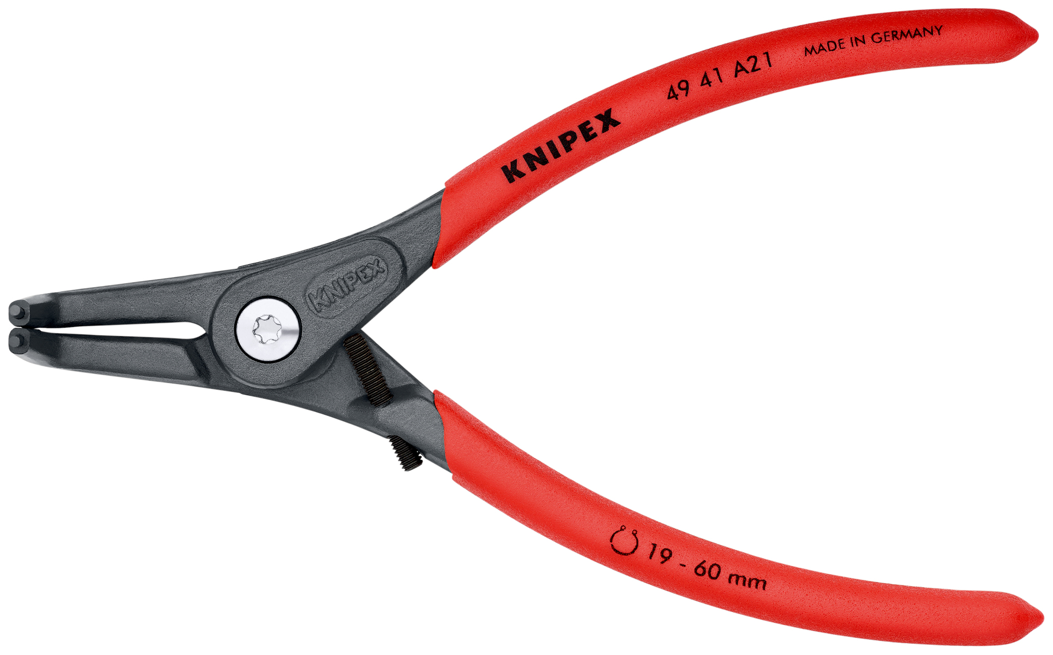 Pce 165mm circl. int 19-60mm 90°+vis reg KNIPEX - 49 41 A21