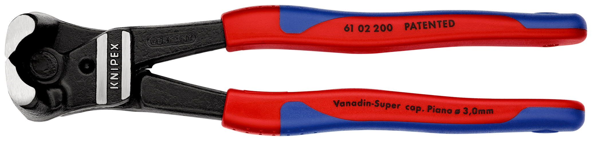 Pince cpte devant forte demult. 200mm KNIPEX - 61 02 200