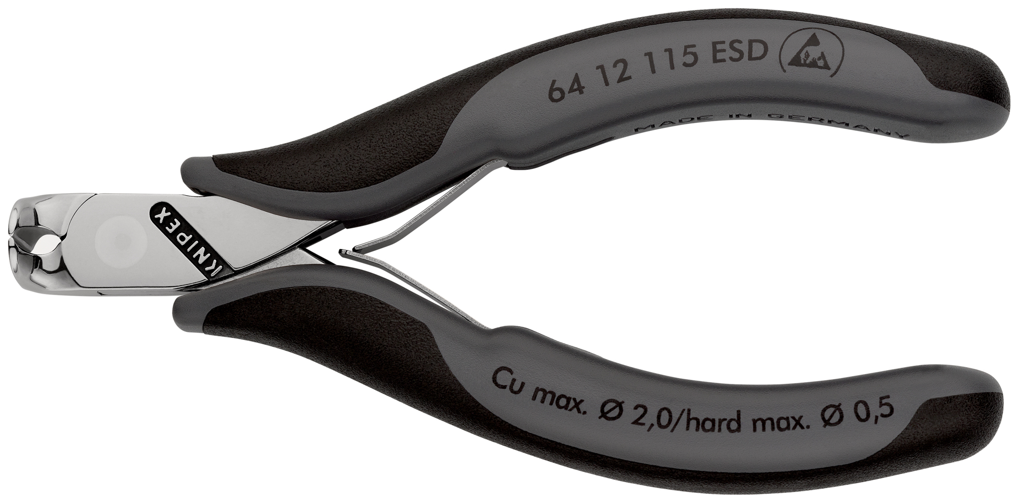 Pince coupante devant 115mm electro esd KNIPEX - 64 12 115 ESD