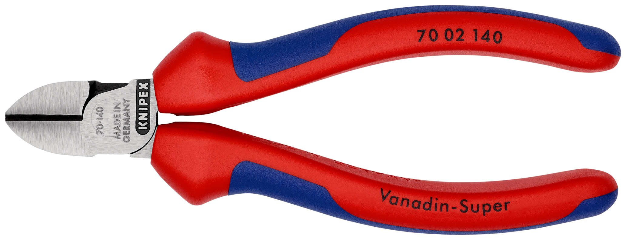 Pince coupante cote 140mm bimatiere - Sur carte - KNIPEX - 70 02 140 SB