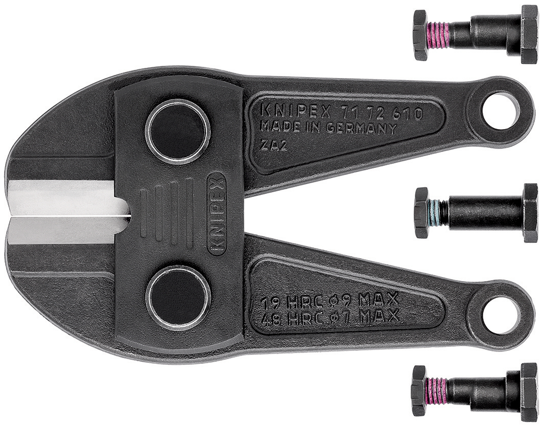 Tête de rechange pour coupe-boulon 71 72 610 - 1 paire de mâchoires KNIPEX - 7179610