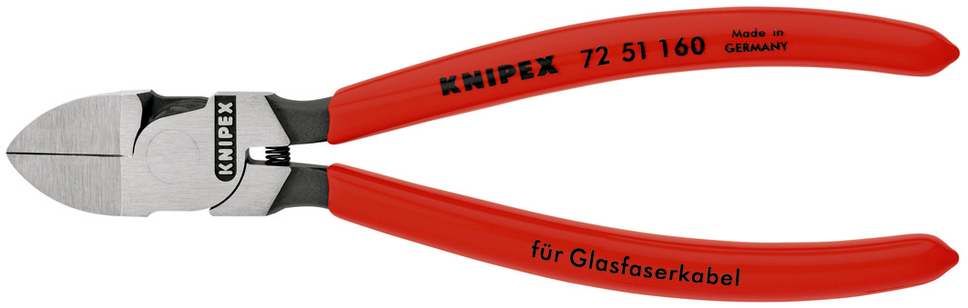 Pince cpte cote pr fibres optiques 160mm KNIPEX - 72 51 160