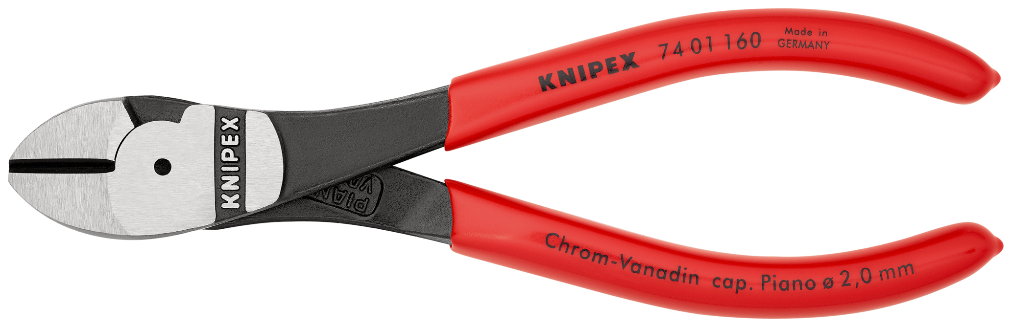 Pince coupante de côté à forte démultiplication 160mm KNIPEX - 74 01 160