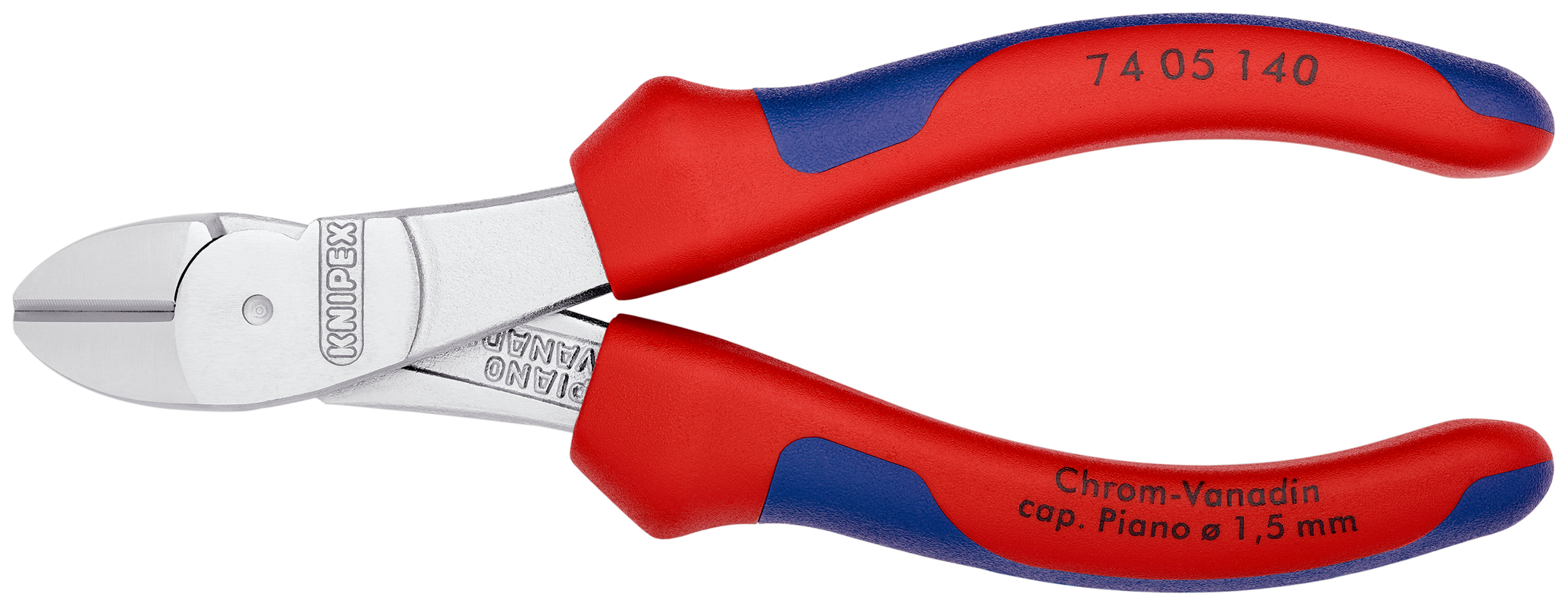 Pce cpte cote fte demult. 140mm chrome KNIPEX - 74 05 140